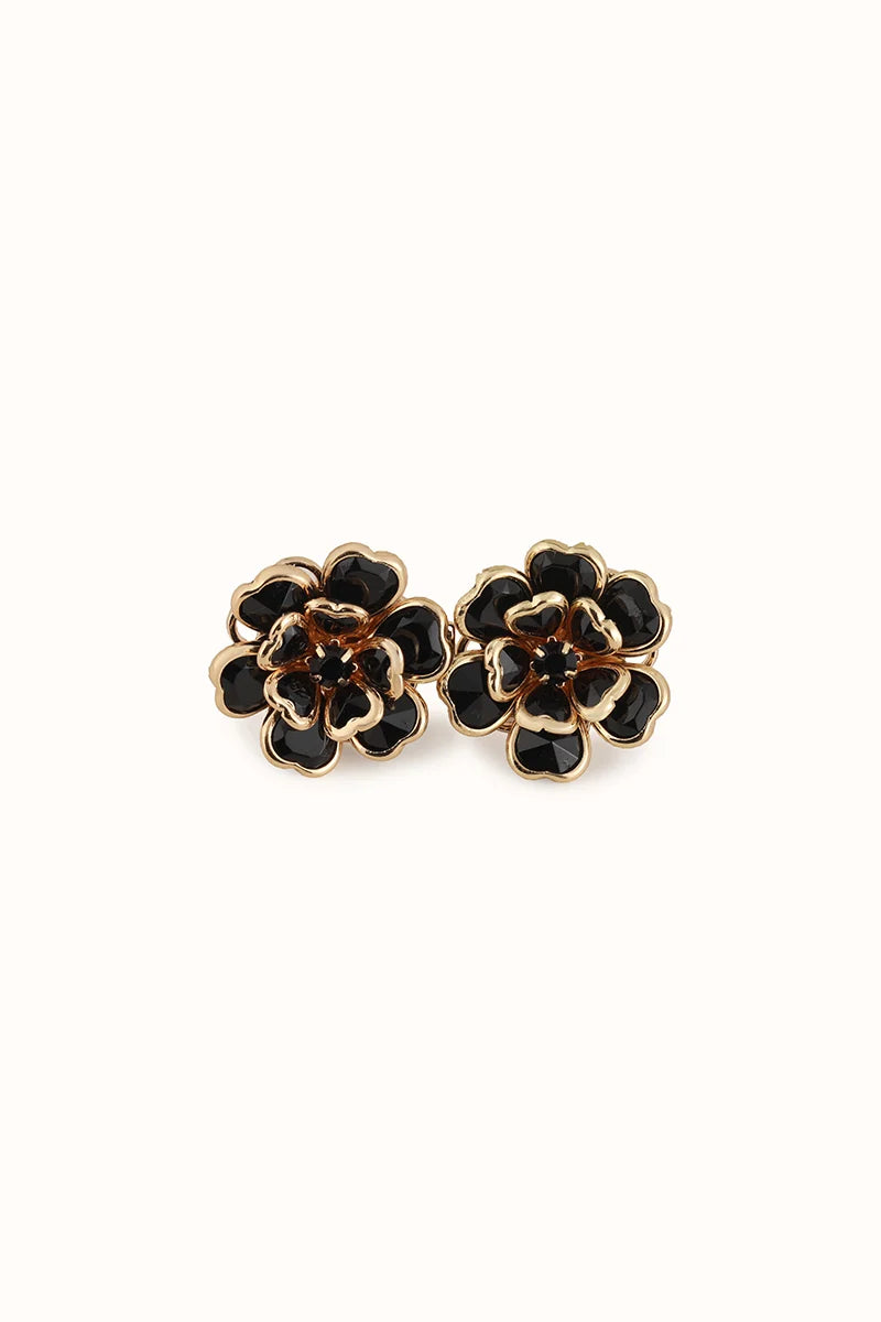 Crystal Flower Black - Stilvoller Jeans-Pin