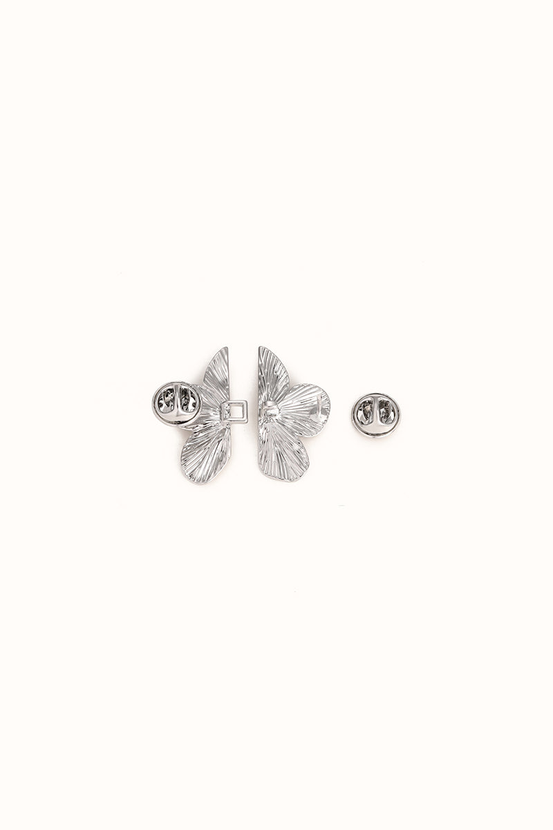 Flower Silver - Stilvoller Jeans Pin