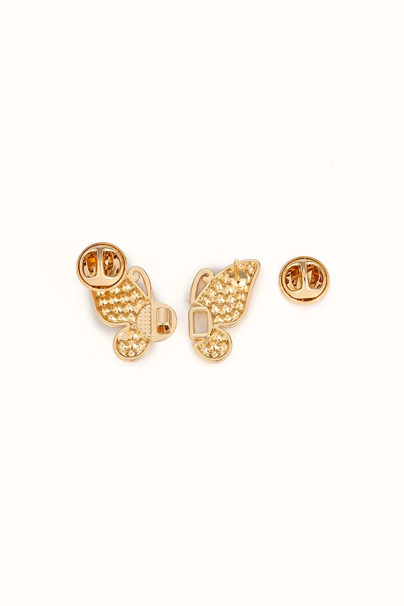 Butterfly Gold - Stilvoller Jeans Pin