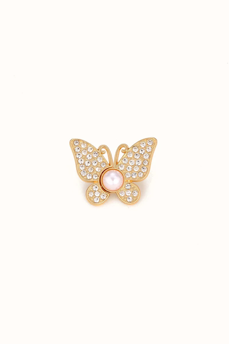 Butterfly Gold - Stilvoller Jeans Pin