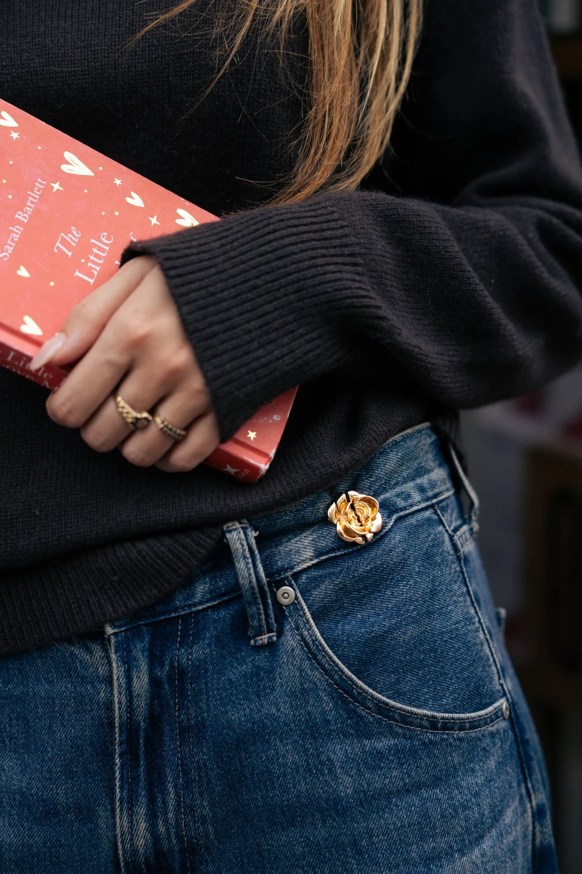 Rose Gold - Stilvoller Jeans Pin