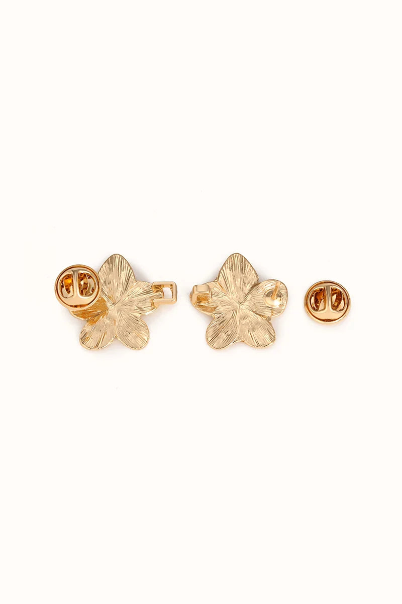 Flower Gold - Stilvoller Jeans Pin