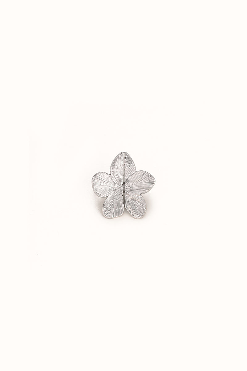 Flower Silver - Stilvoller Jeans Pin