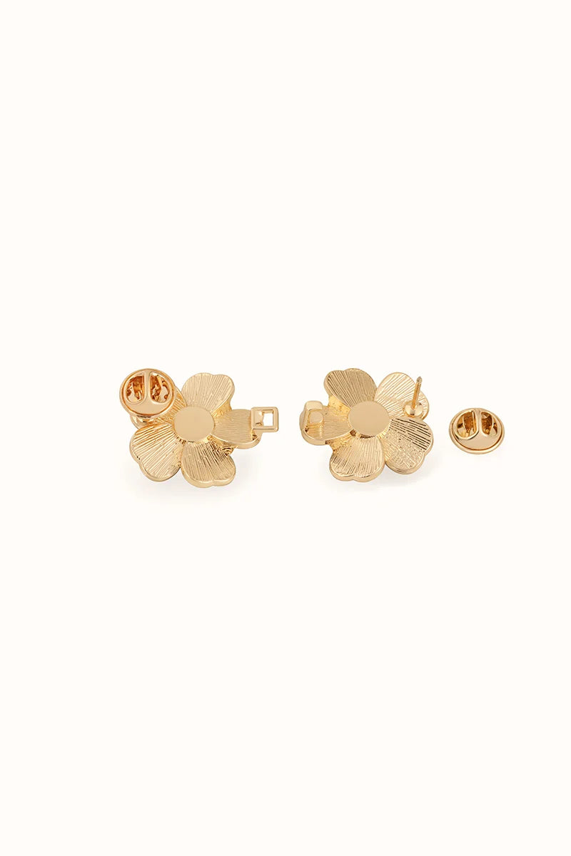 Flower Sky Blue - Stilvoller Jeans Pin